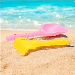 Набор Disney «София Прекрасная» №3: ведро большое с наклейкой, ситечко большое №3, лопата №6, грабли №6, лейка №8