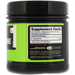 Optimum Nutrition, порошкообразный глютамин, без вкусовых добавок, 600 г (1,32 фунта)