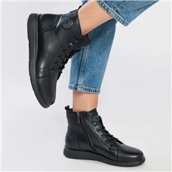 AC087-010 черн Ботинки деми женские (36-41)/10