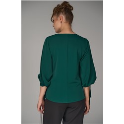 Блузка Альбина (изумрудный)