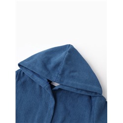 Халат детский «Экономь и Я», размер 34, хлопок 100%, синий