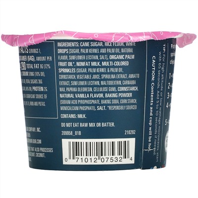 King Arthur Flour, Confetti Cake with Mini Frosting Chips, Gluten Free, 2.25 oz (64 g)