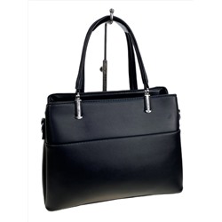 Женская сумка из искусственной кожи, цвет черный