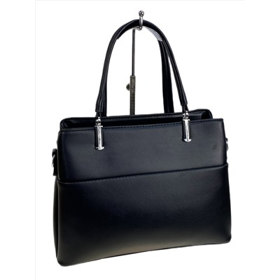 Женская сумка из искусственной кожи, цвет черный