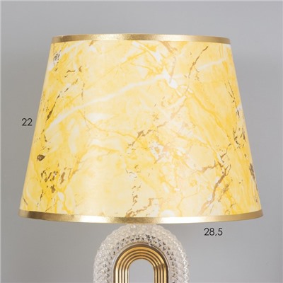 Лампа настольная «Рета» 1×40 Вт Е27+подсветка, золото 29×29×51 см