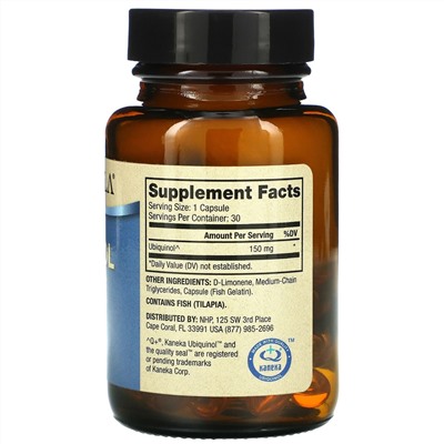 Dr. Mercola, убихинол, 150 мг, 30 капсул