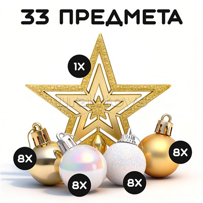 Набор новогодних украшений "Яркие впечатления"