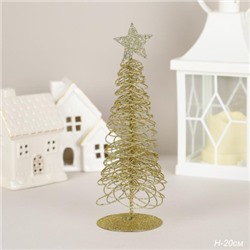 Елка настольная металл 20 см / SF2023-94 /уп 260/ золото