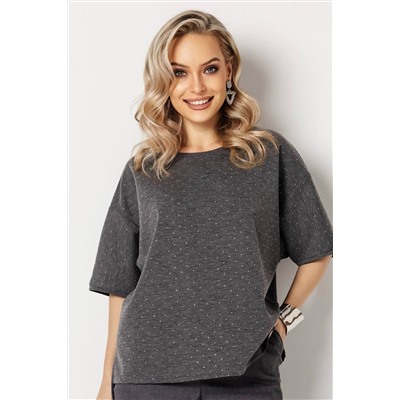 Блузка женская  4483/10/Серый, блеск