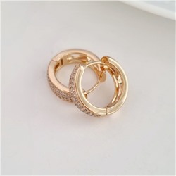 Серьги коллекция "Xuping" покрытие позолота, вставка: фианиты, Х000891403, арт.001.836