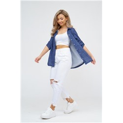 Рубашка 36918 (Джинс полоса)