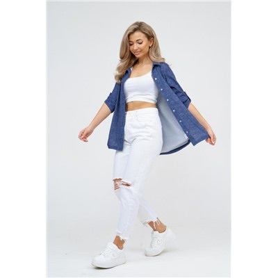 Рубашка 36918 (Джинс полоса)