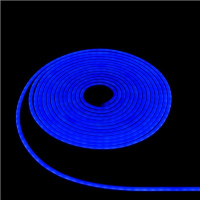 Гибкий неон Luazon Lighting 6×12 мм, IP65, 5 м, SMD2835, 120 LED/м, 12 В, свечение синее