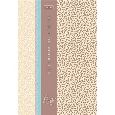 Бизнес-блокнот А5  96л клетка/линия "RISOTTO" тв.переплет (093823) 35241 Хатбер