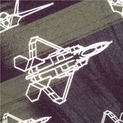 Плед флисовый «Этель. Самолеты», 75×100 см, флис 160 г/м²