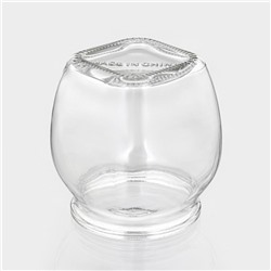 Банка для сыпучих Доляна «Овал», 190 мл, 10×6.5 см, стекло, прозрачная