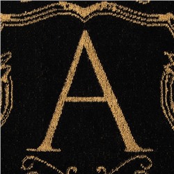 Полотенце именное махровое Этель «Артем», 50×90 см, 100% хлопок, 420 г/м², чёрное