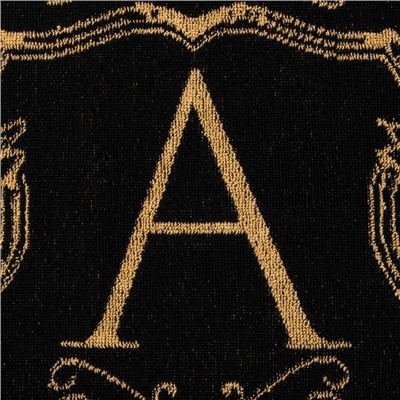 Полотенце именное махровое Этель «Артем», 50×90 см, 100% хлопок, 420 г/м², чёрное