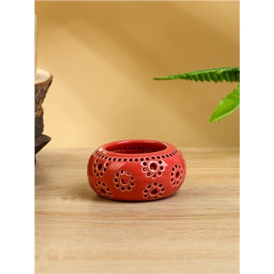 Подсвечник, 8.5×8.5×4 см, керамика, МИКС