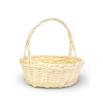 Корзина плетёная для хранения Acacia, с ручкой, бежевая, набор 3 шт.