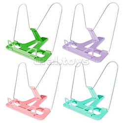 Подставка для учебников и книг "Attomex" 15,5x14x13,5 см, металл и пластик, вес 60 г, в пластиковом пакете с европодвесом, ассорти 4 цвета (розовый, мятный, сиреневый, зеленый)