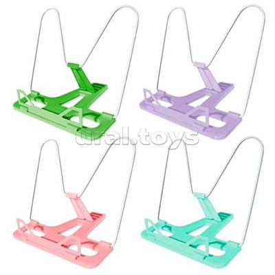 Подставка для учебников и книг "Attomex" 15,5x14x13,5 см, металл и пластик, вес 60 г, в пластиковом пакете с европодвесом, ассорти 4 цвета (розовый, мятный, сиреневый, зеленый)