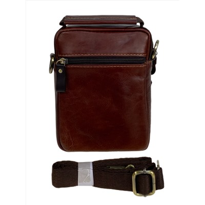 Сумка мужская из натуральной кожи, цвет коричневый