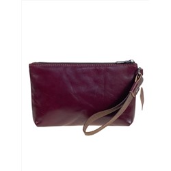 Женский кошелёк  из натуральной кожи, цвет бордовый