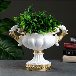 Вазон для цветов «Арабский», 1.3 л, 33×20×25 см, гипс, белый