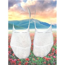 Следки женские короткие (с силиконом) БЕЛЫЕ