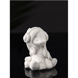 Фигурка для росписи «Пони в наушниках», гипс, 7×5×5.5 см