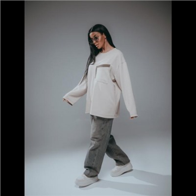 Свитшот женский Дабл (Бежевый)