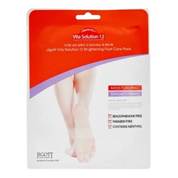 524973 Jigott Маска для ног / Vita Solution 12 Brightening Foot Care Pack, 20 мл