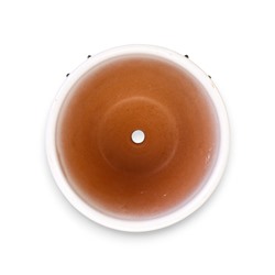 Горшок для цветов «Азия», 1 л, d=15 см, h=13 см, с поддоном, керамика, белый