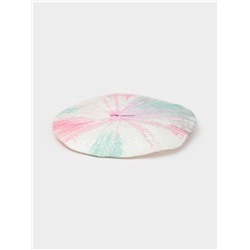 Тарелка Доляна Magro, d=24 см, стекло, бирюзово-розовая