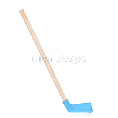 Клюшка детск. с шайбой и мячиком в индивид. упак. (дерево+пластик)