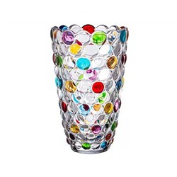 Ваза BUBBLES COLORED 15,2Х15,2Х23,8см стекло Lefard