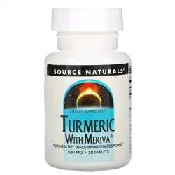 Source Naturals, Turmeric with Meriva, 500 mg, 30 Tablets