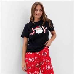 Пижама новогодняя женская (футболка, брюки) KAFTAN Joy, размер 52-54