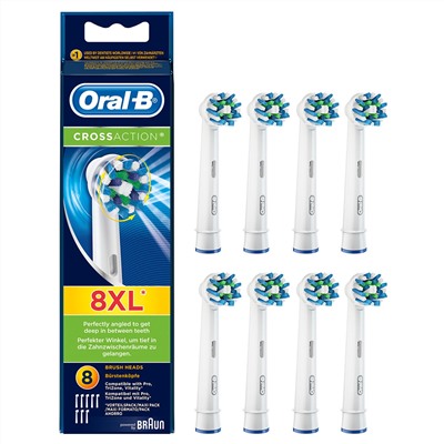 Насадки для электрических зубных щеток ORAL-B Cross Action (8 шт)
