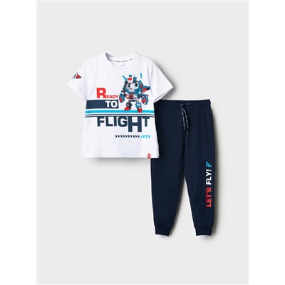 Комплект трикотажный для мальчиков: фуфайка (футболка), брюки