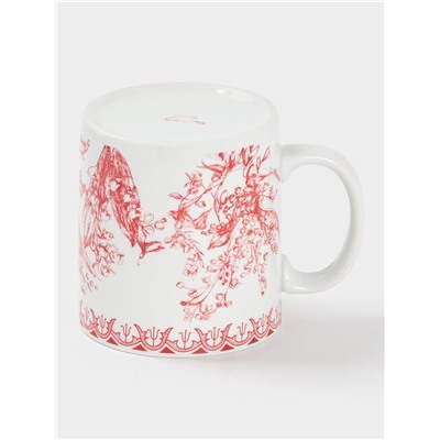 Кружка Дулевский фарфор «Райские ландыши», 300 мл, фарфор, белая