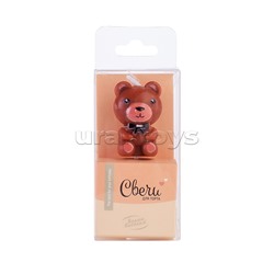 Свечи Фигура 3D, Мишка, на шпажке, Коричневый, 2,5*4 + 3 см, 1 шт. с держат.
