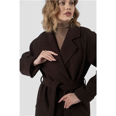 01-12224 Пальто женское демисезонное (пояс)