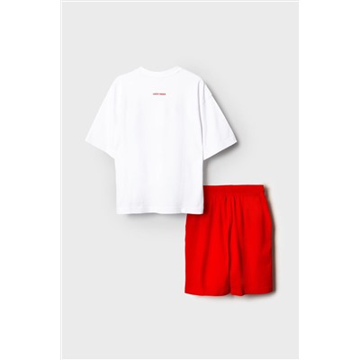 Комплект трикотажный для мальчиков: фуфайка (футболка), шорты PLAYTODAY, 1239865