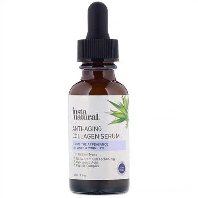 InstaNatural, коллагеновая сыворотка против старения, 30 мл (1 жидк. унция)