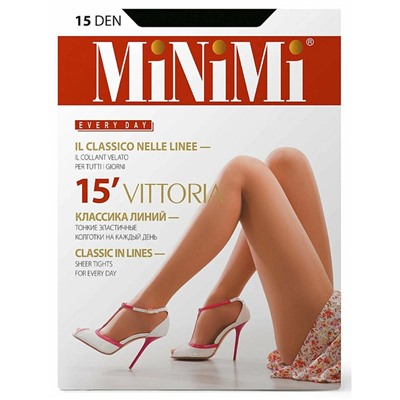 Колготки MiNiMi Vittoria 15 den (nero, 5)