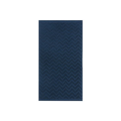 Полотенце махровое LoveLife Zig-Zag, 50×90 см, цвет голубая ель, 100% хл, 450 г/м²