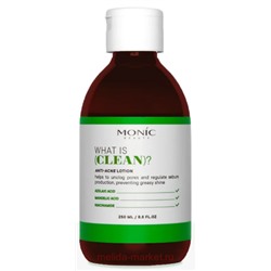 Корея Monic Beauty Лосьон матирущий для проблемной кожи лица Анти Акне What is clean? 250 мл 59965