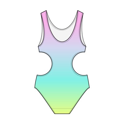 Купальник трикотажный для девочек